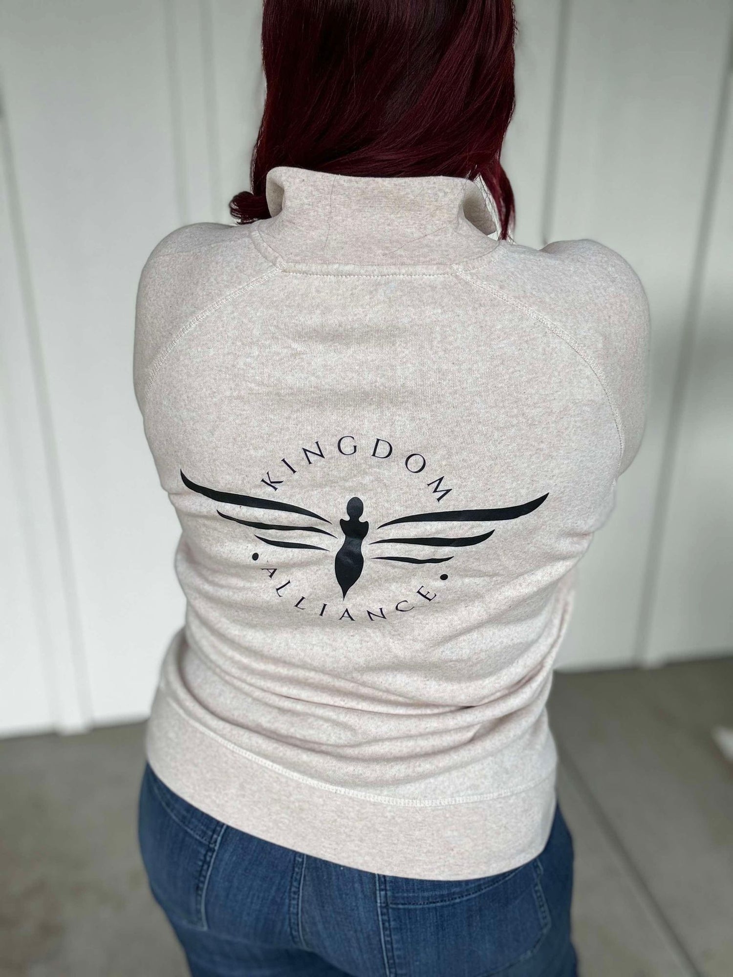 Kingdom Alliance Half Zip in Cream