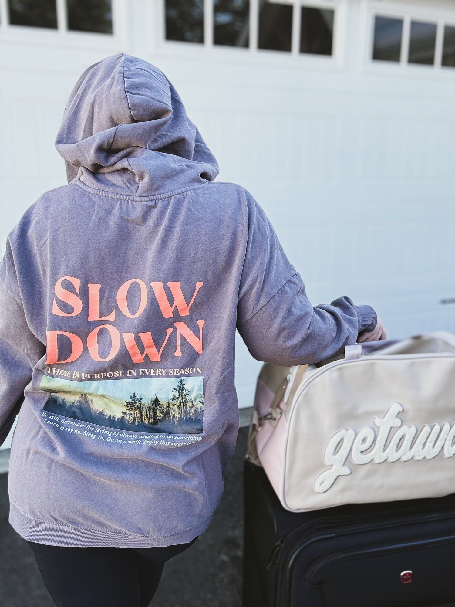 Slow Down There is Purpose in Every Season Overesized Hoodie