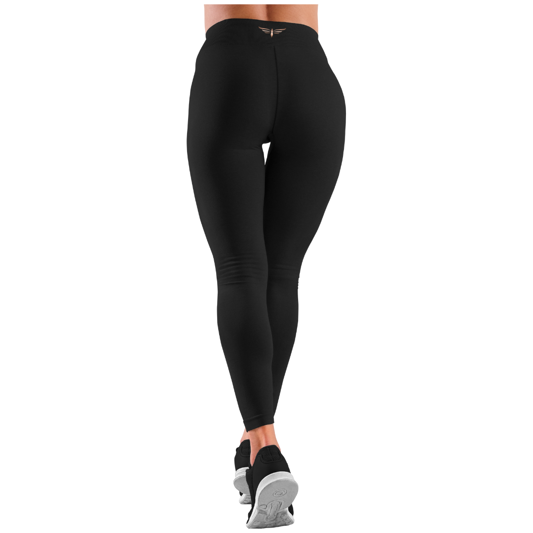 Essential Black Leggings with Compression
